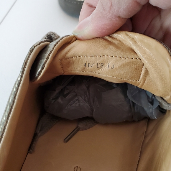 *SOLD* Rag & Bone Metallic Leather Low Top Sneakers 13 - Picture 7 of 11